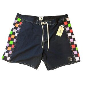 Quiksilver Men Original Arch 18" Shorts Black/Multicolor Size 34
